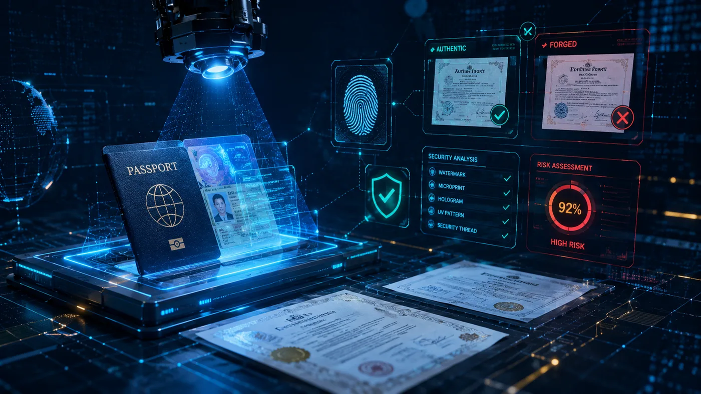 Hệ thống document AI quét và xác thực hộ chiếu chứng chỉ và tài liệu quan trọng